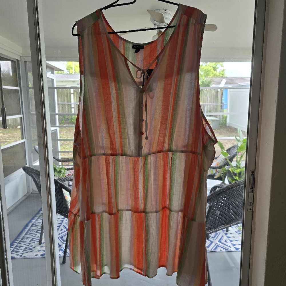 Torrid babydoll shirt size 6